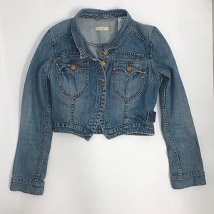 Women’s Levi’s Jeans Cropped Denim Jacket M